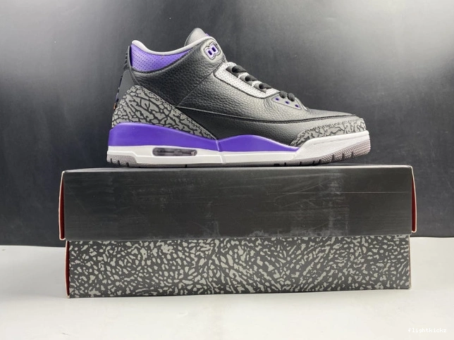 Air CT8532 Court Jordan 050 3 Purple Black Retro 0824